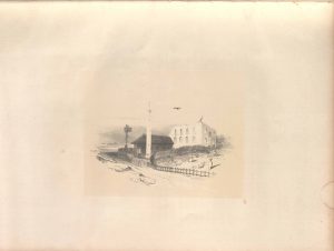 1 – Litografie redând geamia Mahmud Yazîcî, prima parte a secolului al XIX-lea (Arhiva BAR – Louis Hector de Galard de Bearn, Quelques souvenirs d’une campagne en Turquie,1828)