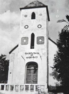 1 – Biserica evanghelică, începutul secolului XX (https://ausstellungen.deutsche-digitale-bibliothek.de/bessarabien1/items/show/5)