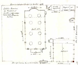 2 – Plan – școala și biserica, 1940 (BJAN Tulcea)